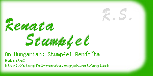 renata stumpfel business card